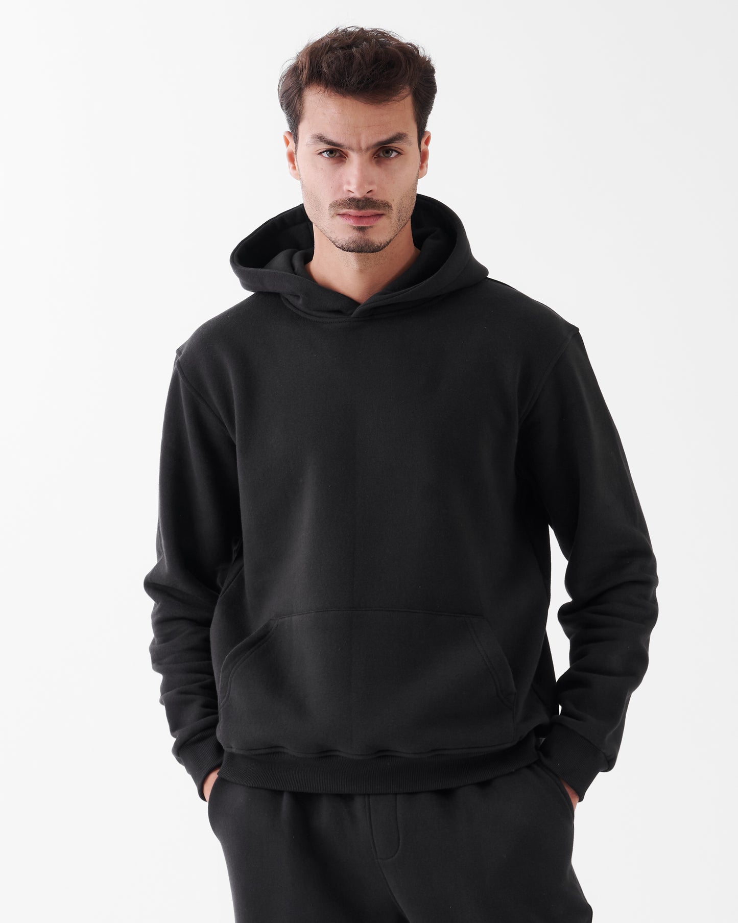 Black Regular Hoodie - Classic