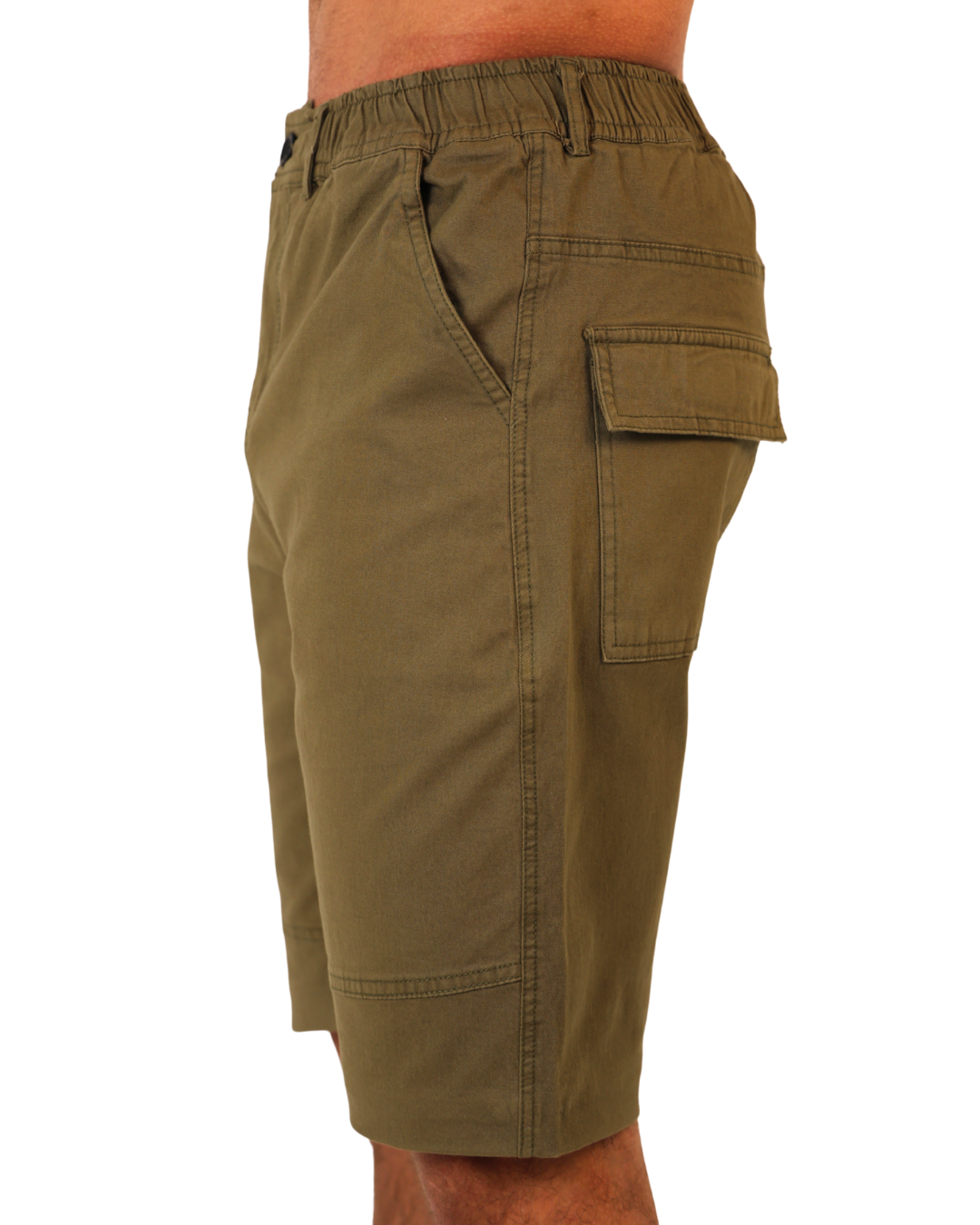 Olive Gabardine - Short