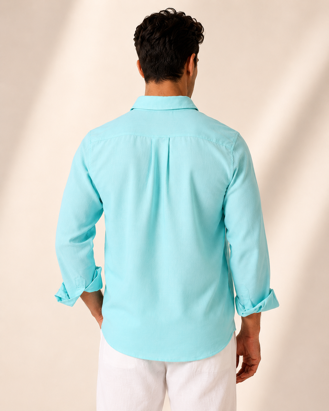 Linen Shirt - Aqua