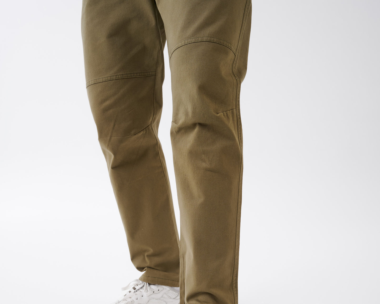 Kaki Gabardine Straight Fit - Pants