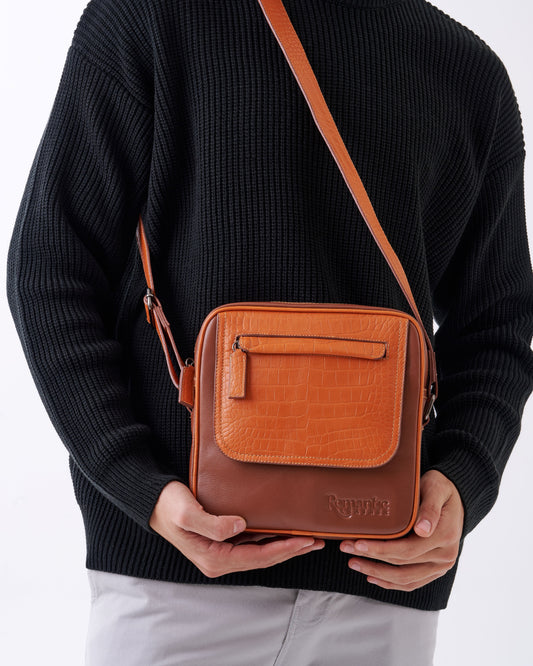Crafted Cross Bag from genuine natural leather - Havan