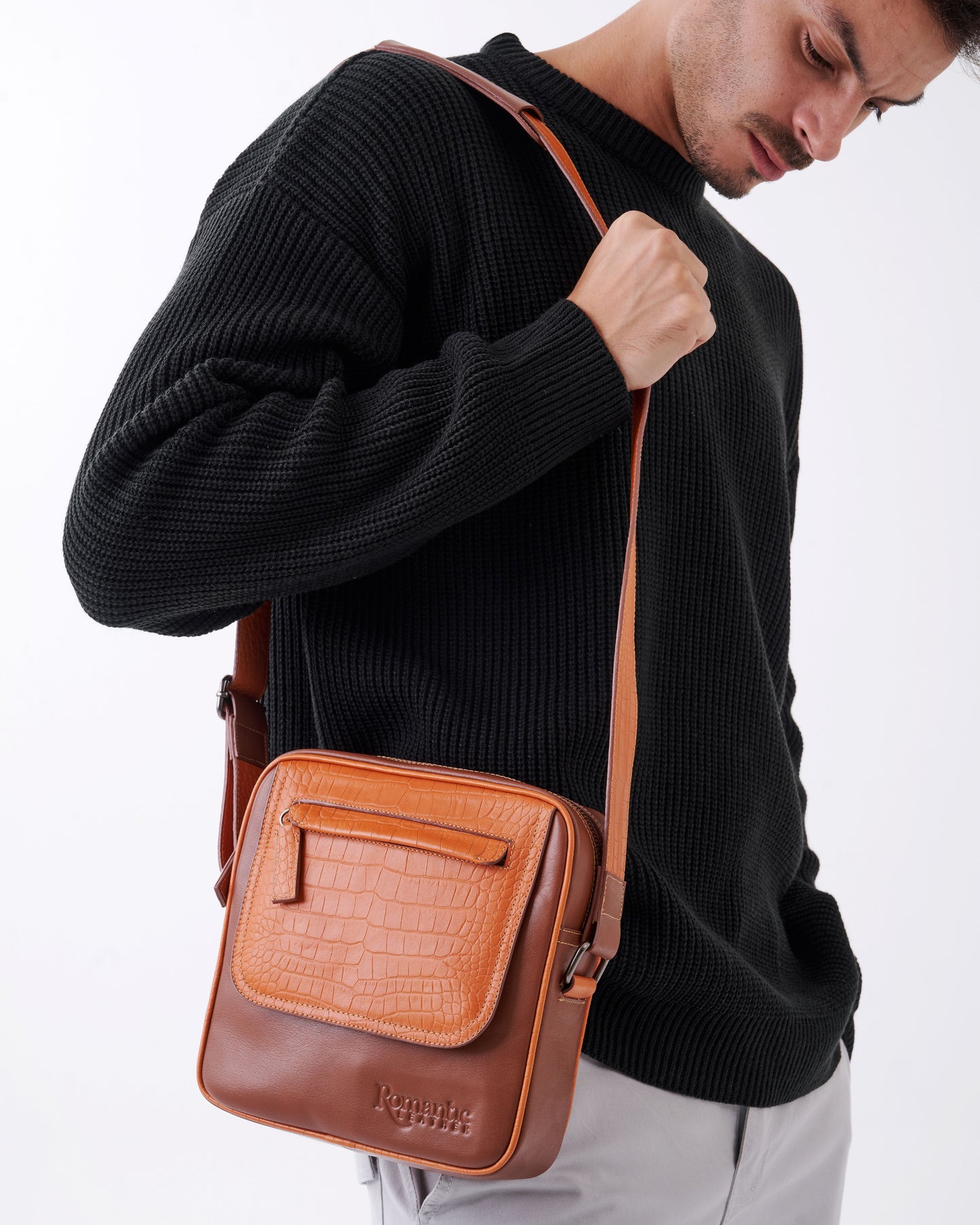 Crafted Cross Bag from genuine natural leather - Havan