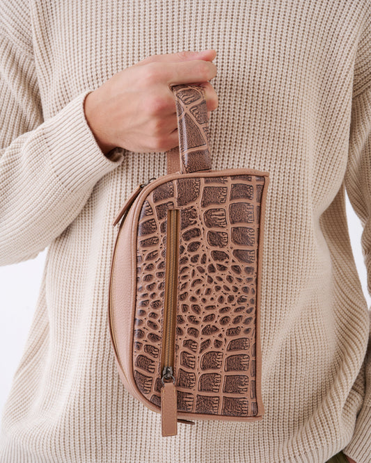 Handmade Clutch Bag High-Quality Leather Handbag - Animal