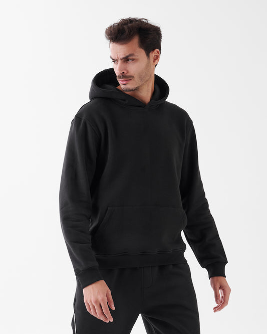 Black Regular Hoodie - Classic