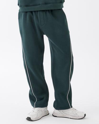 Royal Green Relaxed Wide-Leg Pants - Side Line