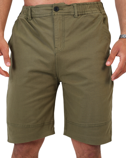 Olive Gabardine - Short