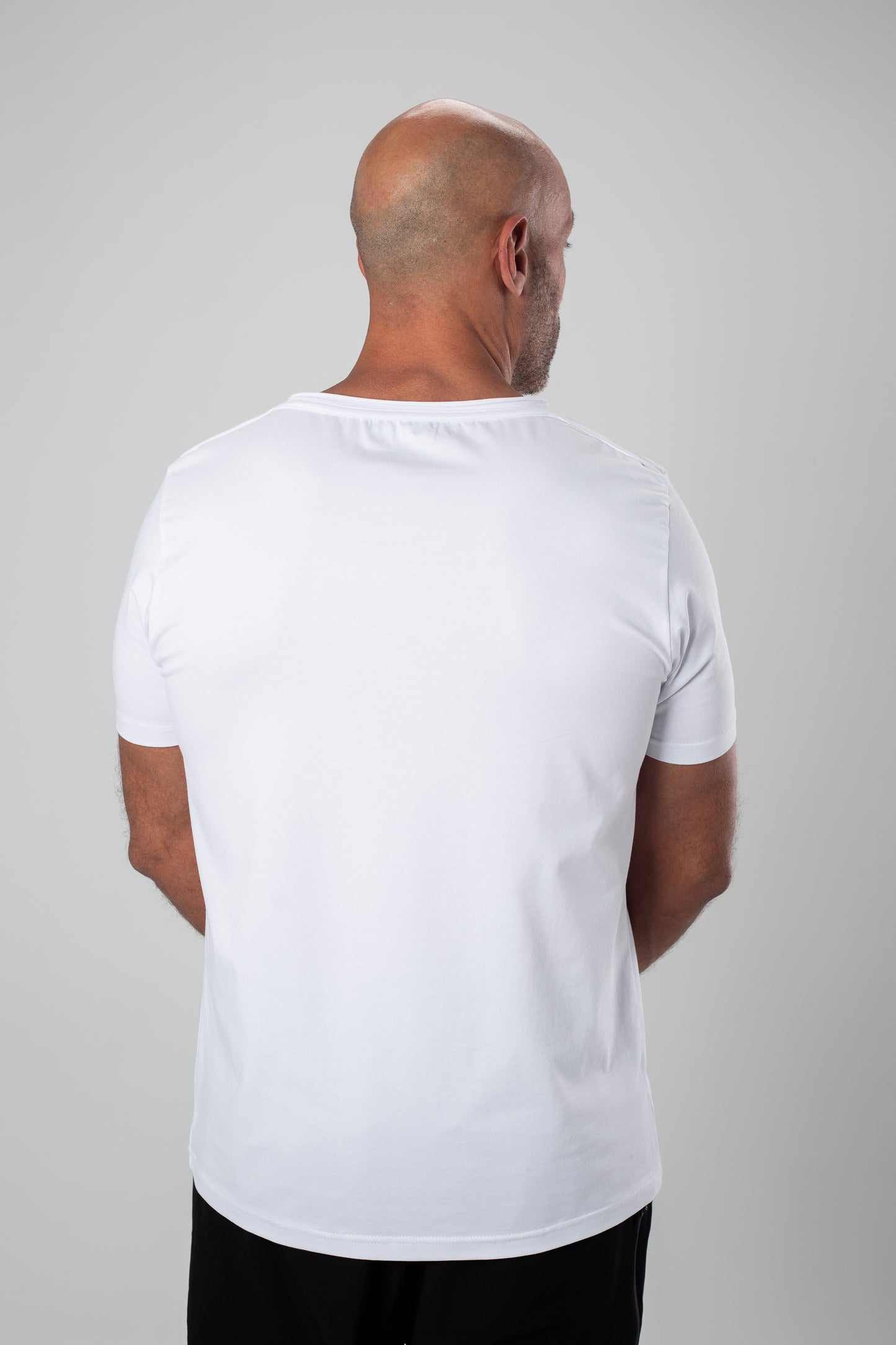 Basic Wide Neck Tee - White