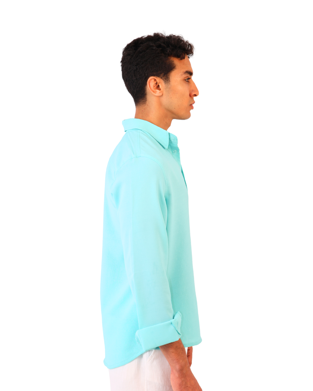 Linen Shirt - Aqua
