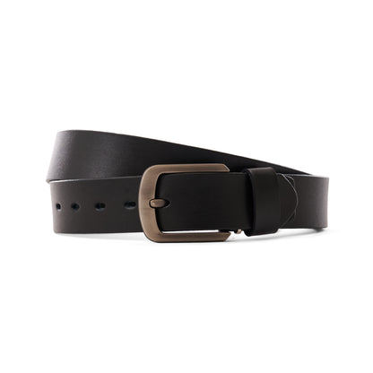 Handcrafted from genuine natural leather Belt - Black