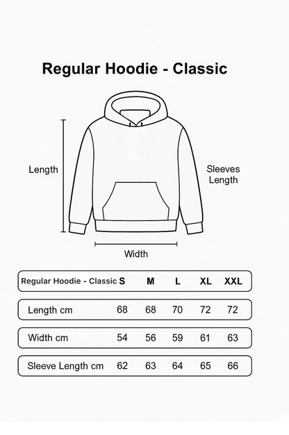 Black Regular Hoodie - Classic
