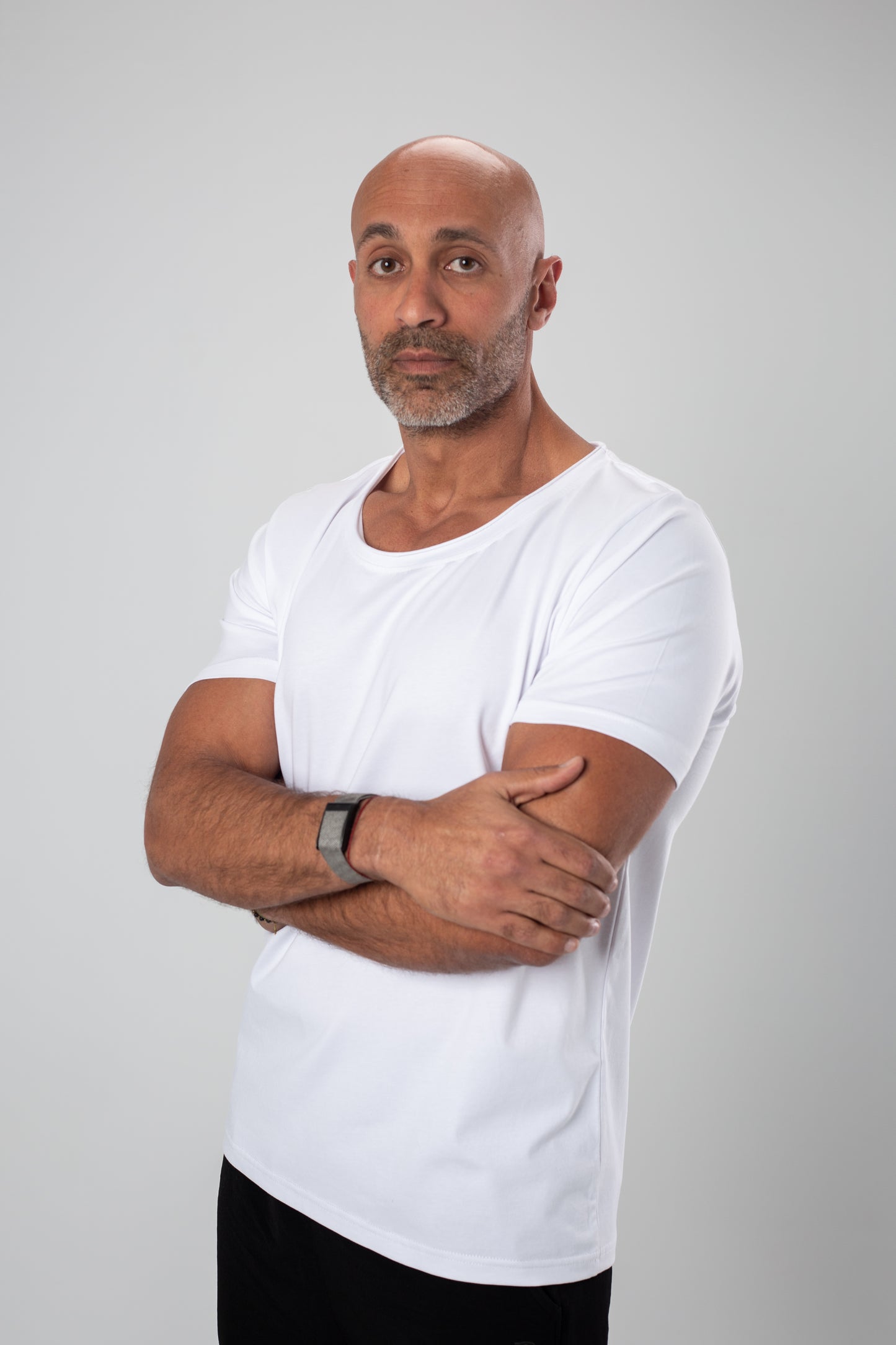 Basic Wide Neck Tee - White