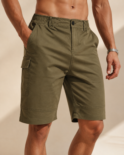 Olive Gabardine - Short