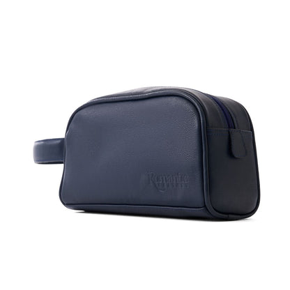Handmade Clutch Bag High-Quality Leather Handbag - Navy