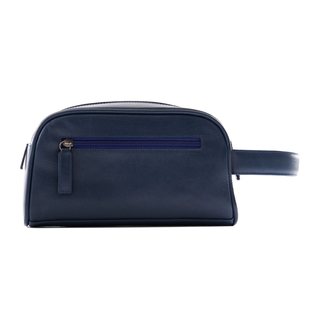 Handmade Clutch Bag High-Quality Leather Handbag - Navy
