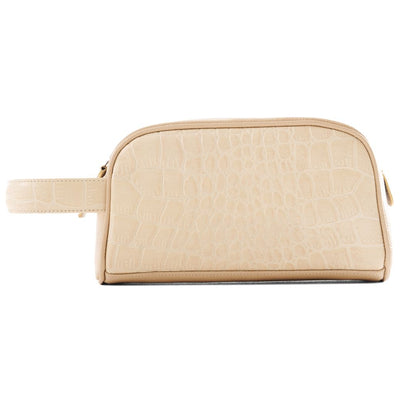 Handmade Clutch Bag High-Quality Leather Handbag - Beige